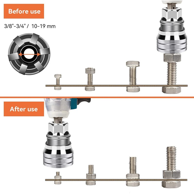 ArtisanShow Universal Adjustable Socket Wrench, Fits Standard 10-19mm, Metric 3/8-3/4''
