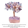 mookaitedecor Natural Rose Quartz & Aquamarine & Amethyst Crystal Tree