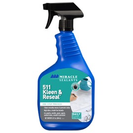 Miracle Sealants 511 Kleen & Reseal Cleaner & Protectant Spray for Granite, Marble, Stone, Countertops, Tile & Grout, 32 oz