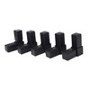 Design61 5 x Right Angle 90° Connector for Square Pipes