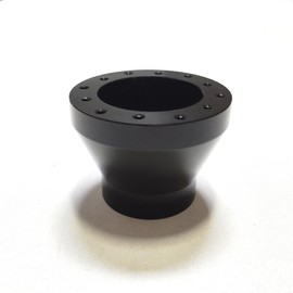 Forever Sharp 08-14 Polaris Ranger RZR 6 Hole Black Aluminum Steering Wheel Adapter (for Nardi Wheels)