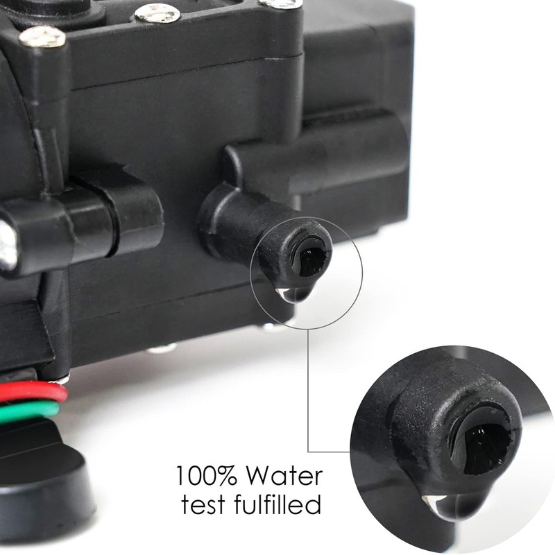 Auhafaly 12V DC Fresh Water Pump With 2 Hose Clamp