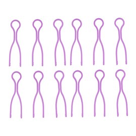 TEHAUX 30piezas Pinzas De Plástico Para Bobina Abrazadera Enrollada Para Máquina De Coser Herramienta Para Rodillo De Hilo Fijo Accesorios De Coser Morado