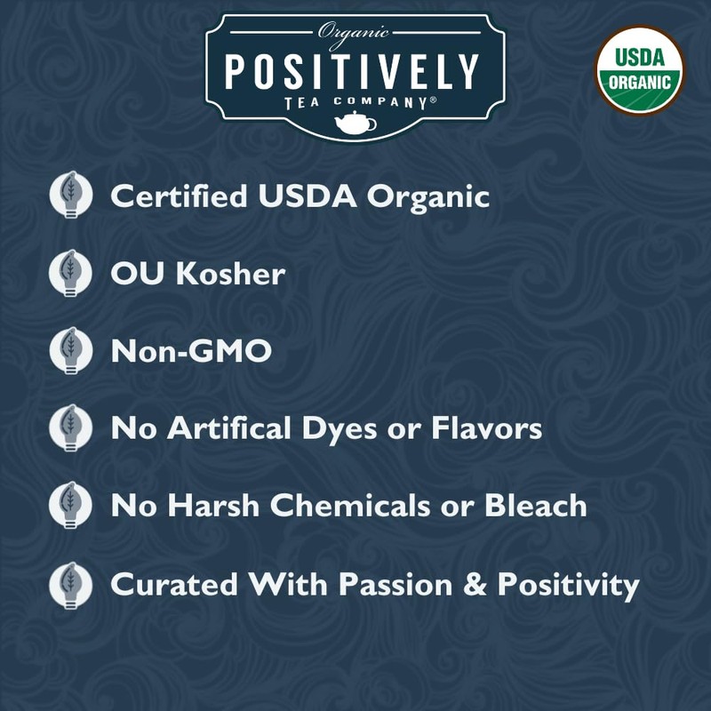 Organic Positively Tea Company, Assam Black Tea Bags, 20 Count