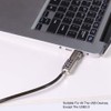 4 Digital Password Laptop Keyless Combination Lock，Universal Anti Theft Wire
