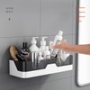PIGPIGFLY Shower Shelf no Drilling, Plastic Bathroom Shelf, Shower Organiser,