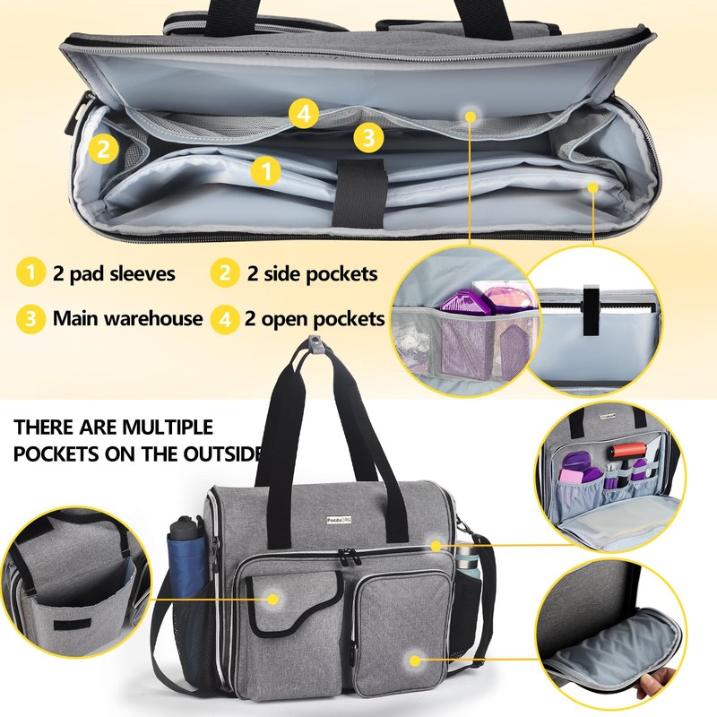 POCDUORG Portable A4 Light Pad Storage Bag for Diamond Painting