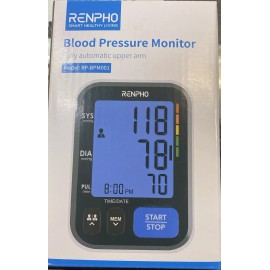 RENPHO Accurate Digital Blood Pressure Machine Upper Arm Cuff Large Backlit LCD NEW