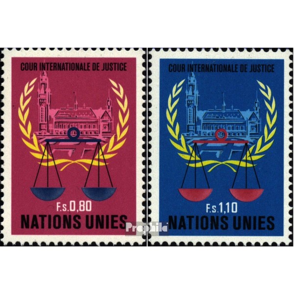 UN - Geneva 86-87 (complete.issue.) fine used/cancelled 1979 Court (Stamps