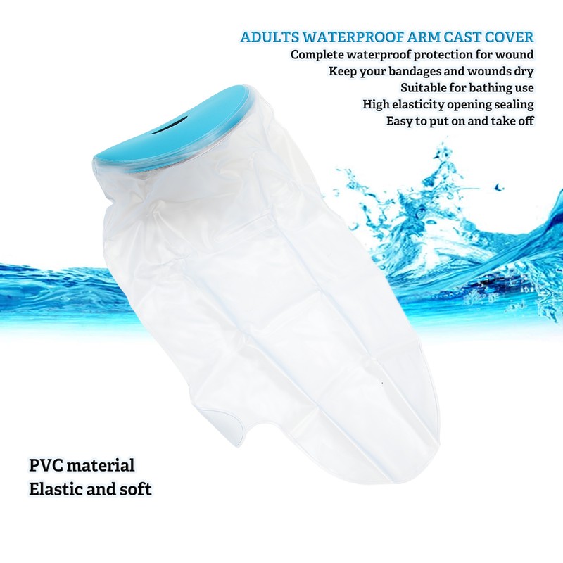 Waterproof Hand Cover for Shower Adults Soft Watertight Seal Reusable