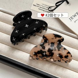 Hair Clip, Barrette, Small, Secure, Anti-Slip, Strong, Lightweight, Gentle on Thin and Fine Hair, Korean Style, Adult Cute, Elegant, Can Be Used in the Bath, Perfect Gift