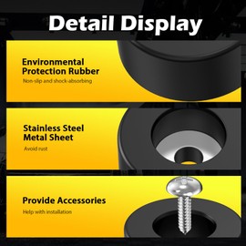 Yncotte Pressure Washers Rubber Feet, 4Pcs 192310GS for Air Compressors and High-Pressure Washers Compatible with Coleman Powermate Sanborn and More