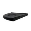 Tenedos Resin Decor 8 Inches Corner Shower Shelf – Black