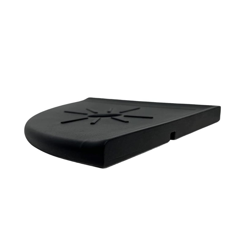Tenedos Resin Decor 8 Inches Corner Shower Shelf – Black