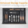 Homecor Silverware Organizer - Expandable Large Kitchen Drawer Organizer Utensil