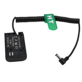 HangTon DC Barrel LP-E6N Dummy Battery Adapter for Canon R5 R5C R6 R7 R6 7D 6D 5D Mark II SMALLHD 500 700 Series Monitor