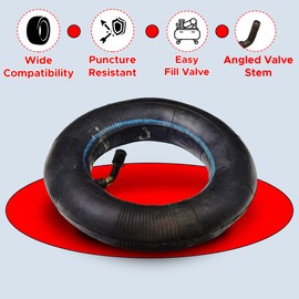 AlveyTech 200x50 (8''x2'') Bent Stem Inner Tube - Fits The Razor E275, Dune Buggy, E-Punk & E175 Electric Scooter, Replacement Tubes for E-Bike, Stroller, Dirt Scooters, 4-Wheel Cart & Bikes 1-Pack