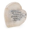 Logbuch-Verlag Grave Decoration Heart with Saying 21.5 x 20.5 x