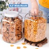 1.5 Gallon Glass Jar with airtight Lid, 2 Pack Wide