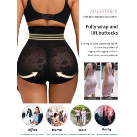 ZOEPHOS Body Shapewear for Women Tummy Control Butt Lift Sweat Shaper Underwear Panties Black