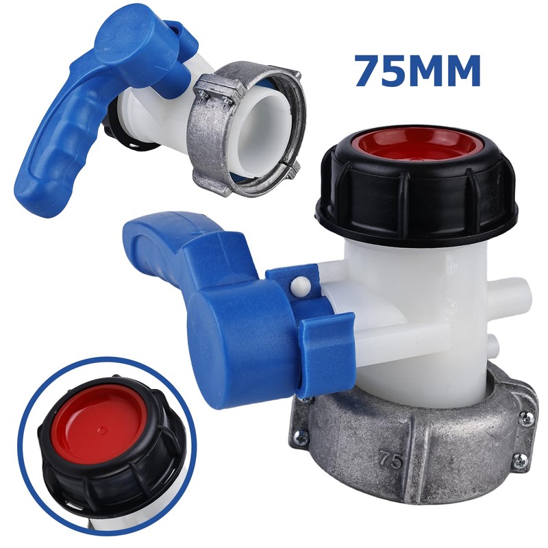 Nizirioo IBC Water Tank Universal Adapter: Container Flap Tap Stopcock