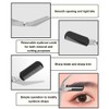Jitnga Pack of 2 Eyebrow Scissors with Removable Eyebrow Comb