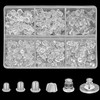 6 Styles Earring Backs for Studs, Metal Silicone Earring Backs