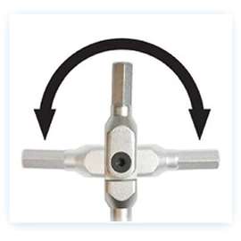 Bondas SP10-IC-22 HEX PRO Pivot Head Star Wrench Set, Set of 10