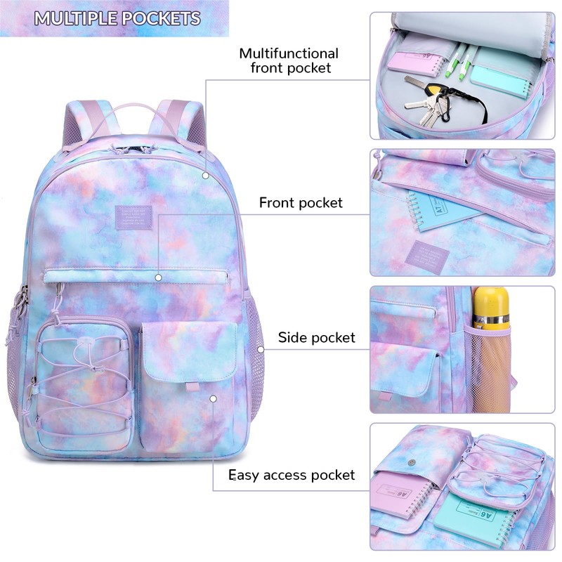 Lohol Lightweight School Backpack for Girls Boys Kids School Bag