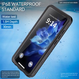 Waterproof Case for Moto G Stylus 5G 2025,IP68 Waterproof Certified Shockproof Dustproof Snowproof Cover Full Body Heavy Duty Protection Fully Sealed Underwater Cover for Moto-G-Stylus 2025 (Black)