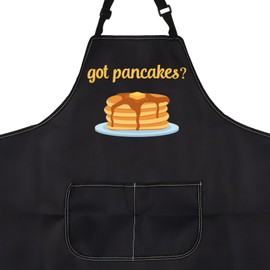 LEVLO Pancake Maker Gift Pancake Chef Apron pancake gift ideas Pancake Apron With Pockets Waterproof Adjustable (got pancakes? apron uk)