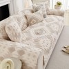 XSlive Boho Plush Couch Covers for Sofa Washable, Fuzzy Soft