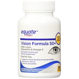 Equate Vision Fórmula 50+, 50 ct, comparación con Ocuvite adulto 50+