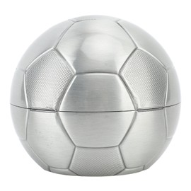Metal Soccer Coin Bank Large Capacity Decorative Multifunction Soccer Ball Coin Bank Football Money Bank for Kids Boys Girls