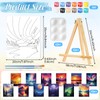 Zhanmai 12 Pack Pre Drawn Canvas for Painting Sip and