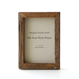 Photo Frame, Picture Frame, Wood, Teak Wood, Fashionable, Postcard Size, Wall Hanging, Teak Old Wood Photo Frame, Natural Postcard