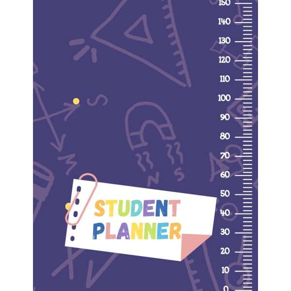 Focus and Fun Student Planner Notebook: Black & White Undated