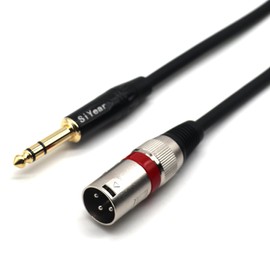 SiYear 6,35 TRS 1/4 Zoll auf XLR-Stecker, XLR 3-polig auf 1/4 Zoll symmetrisches Patchkabel (3 m)