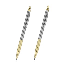 2PCS Tungsten Carbide Tip Scriber, Etching Engraving Pen with Clip, Engraving Pen Glass Ceramic Metal Sheet Engraver Scribe Tool Gold