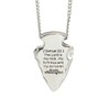 Shields of Strength Men's Stainless Steel Arrowhead Necklace - Genesis