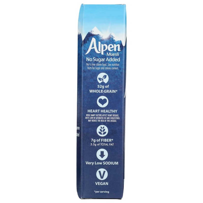 Alpen Muesli Cereal No Sugar Added, 3 Pack of 14