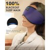 ZHENYEMEI Bluetooth Sleep Headphones White Noise Sleep Mask | 3D