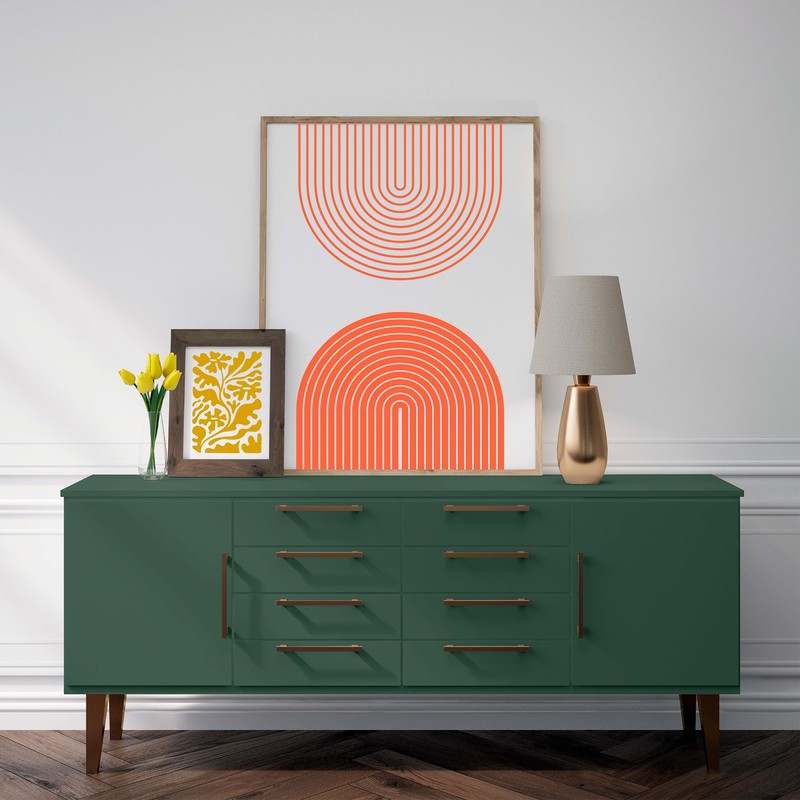 Rust-Oleum 393607 Cabinet Transformations Complete Coating Kit, Quart, Satin Forbidden