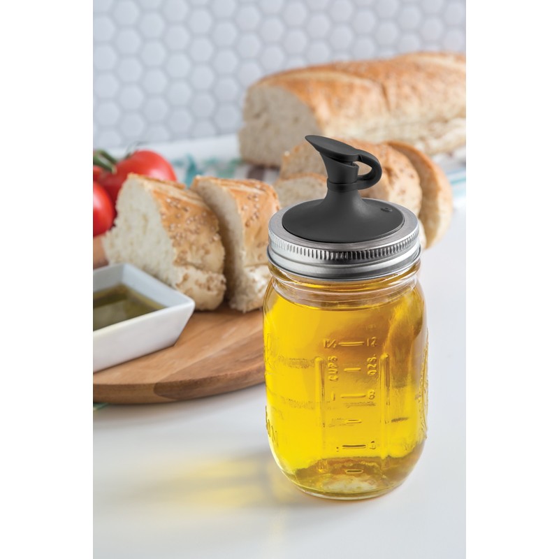 Rubbermaid Commercial Products, Boquilla regular, Black Oil Cruet Pourer, Regular