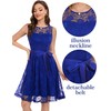 Dressystar 0009 Floral Lace Dress Short Bridesmaid Dresses with Sheer