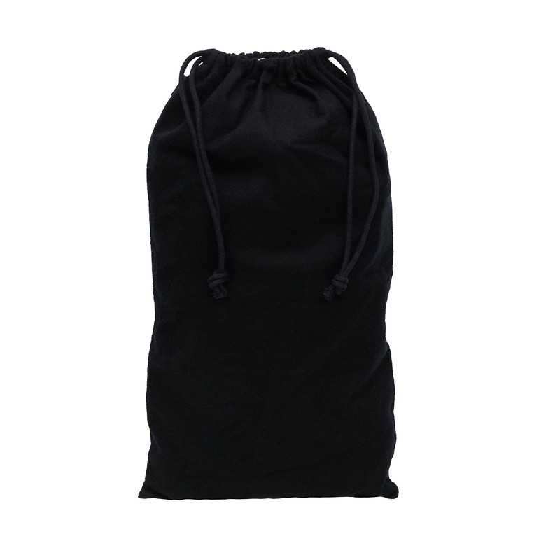 ZENPAC Cloth Bags, Black Duster Flannel Boot Storage with Drawstring