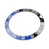 38mm Diameter Black Blue Watch Bezel Insert Base Ring White
