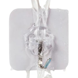 20 Ganchos Soporte Adherible Fuerte Pared Ropa, Mochila, Etc Transparente