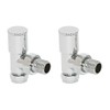 Standard Valve for Bathroom Radiators Chrome Angle Valve