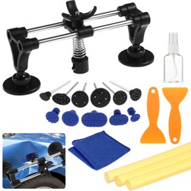 iplusmile Auto Body Dent Repair Kit, Car Dent Puller Bridge Tool Kit with Puller Tabs Powerfully Pops Car Dents and Other Metal Surface Dents